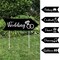 Big Dot of Happiness Black and White - Arrow Wedding and Reception Directional Signs - Double Sided Outdoor Yard Sign - Set of 6